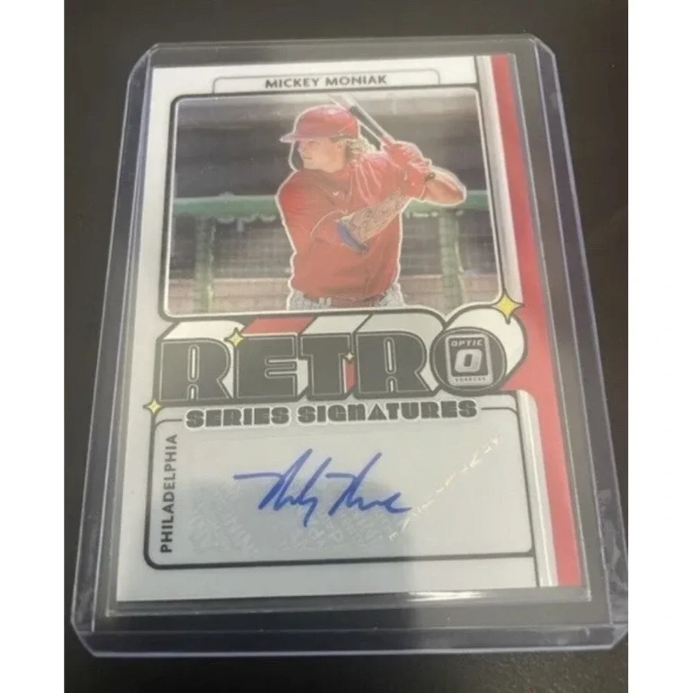 2021 Donruss Optic Retro Signature Series #8 Mickey Moniak AUTO PHILLIES